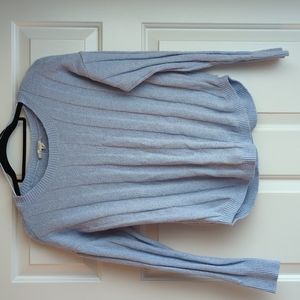 2/$20 - Pink Republic Juniors Size XS Blue Lace-Up Sweater